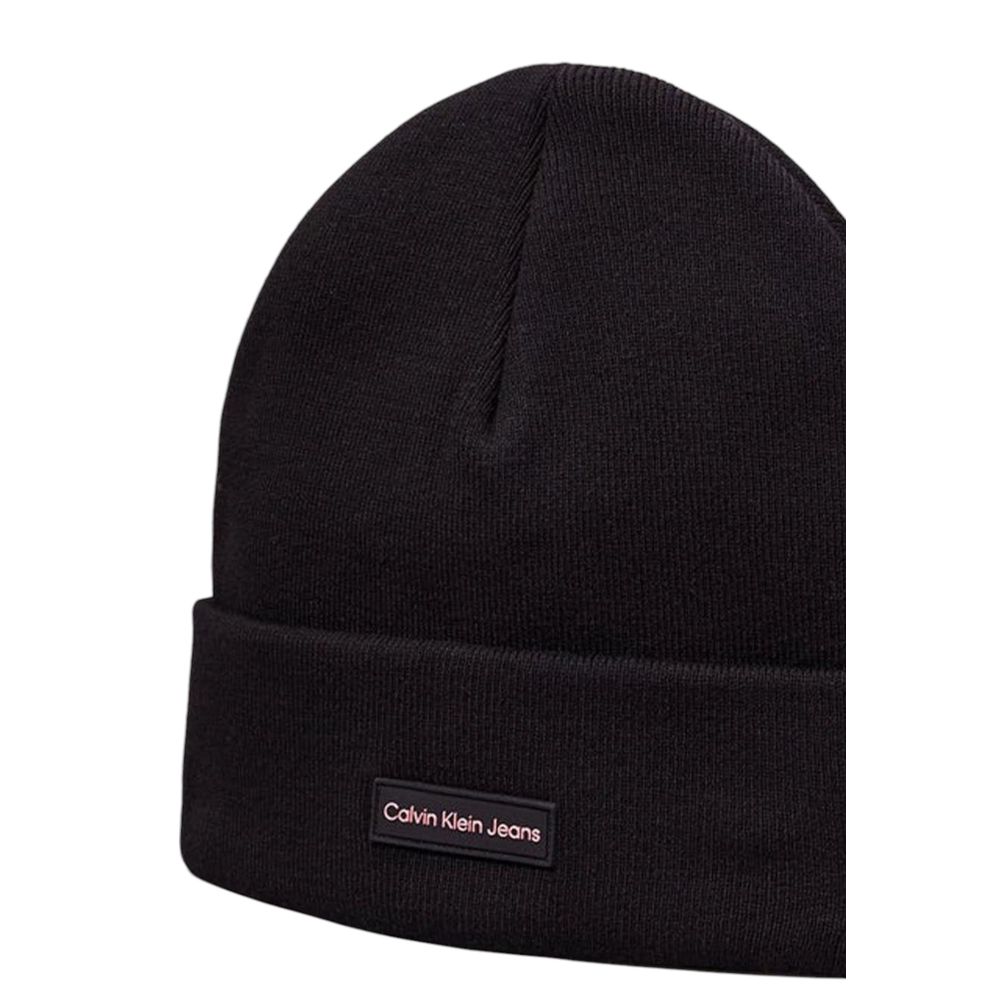 Calvin Klein Jeans Black Recycled Polyester Hat - ACCEXO