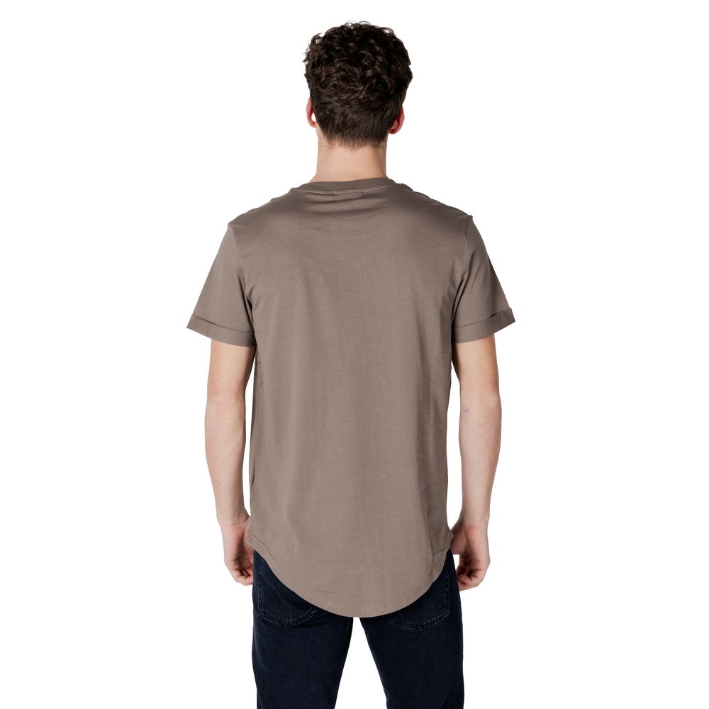 Calvin Klein Jeans Beige Cotton T-Shirt