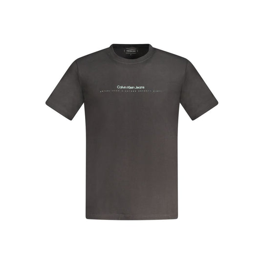 Calvin Klein Black Cotton Men T-Shirt