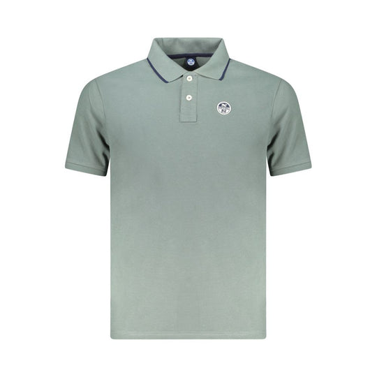 North Sails Green Cotton Men Polo Shirt