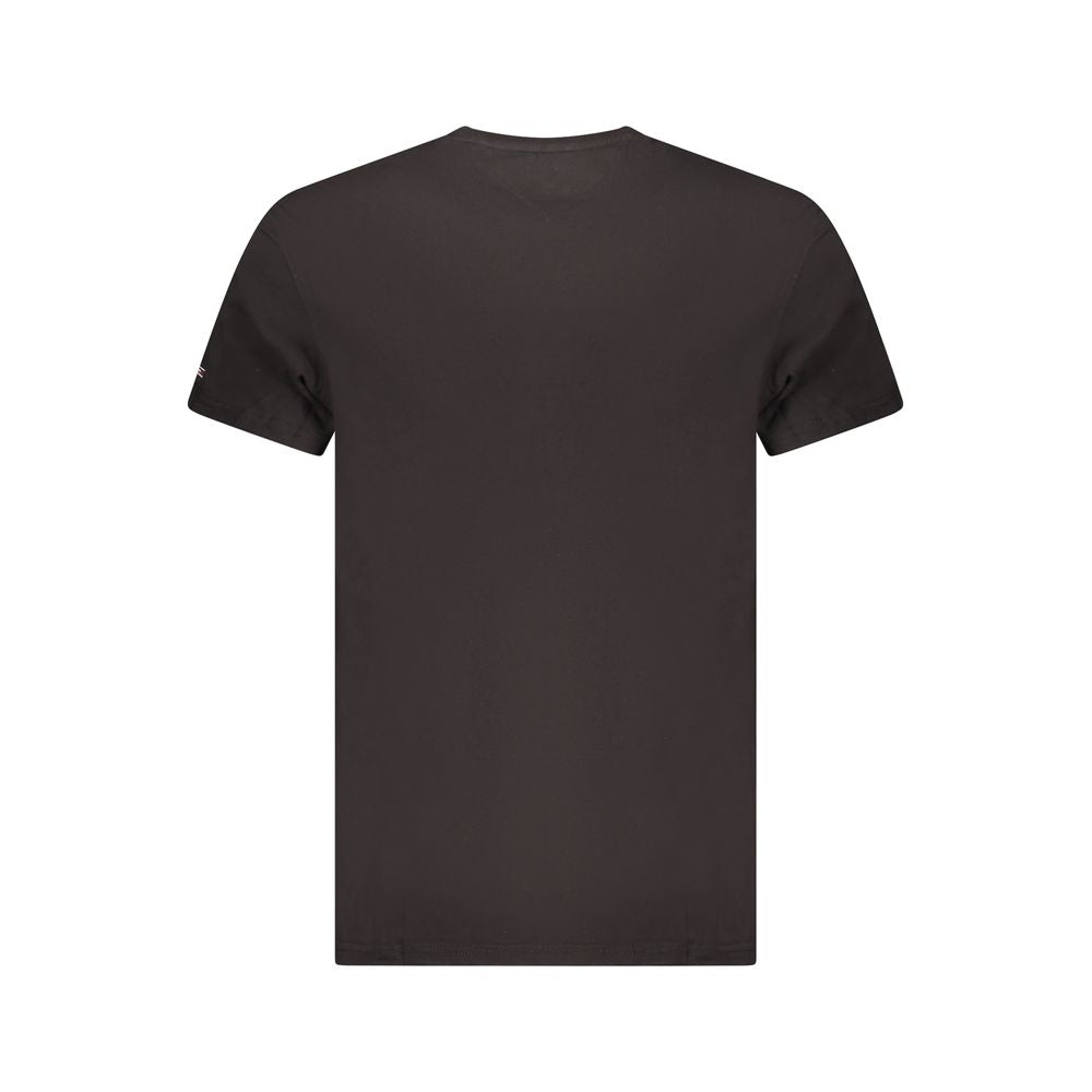 Tommy Hilfiger Black Cotton Men T-Shirt