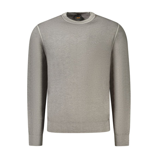 Hugo Boss Gray Wool Mens Sweater