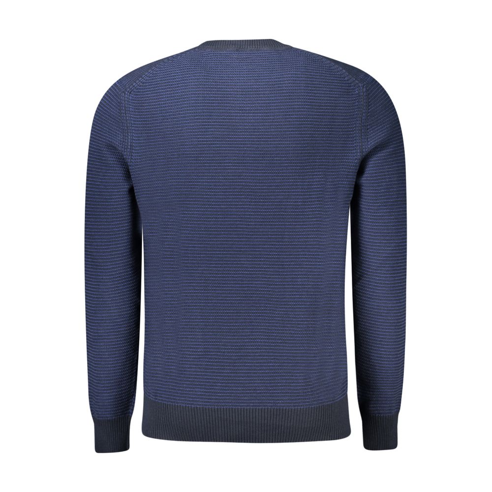 Hugo Boss Blue Cotton Men Sweater