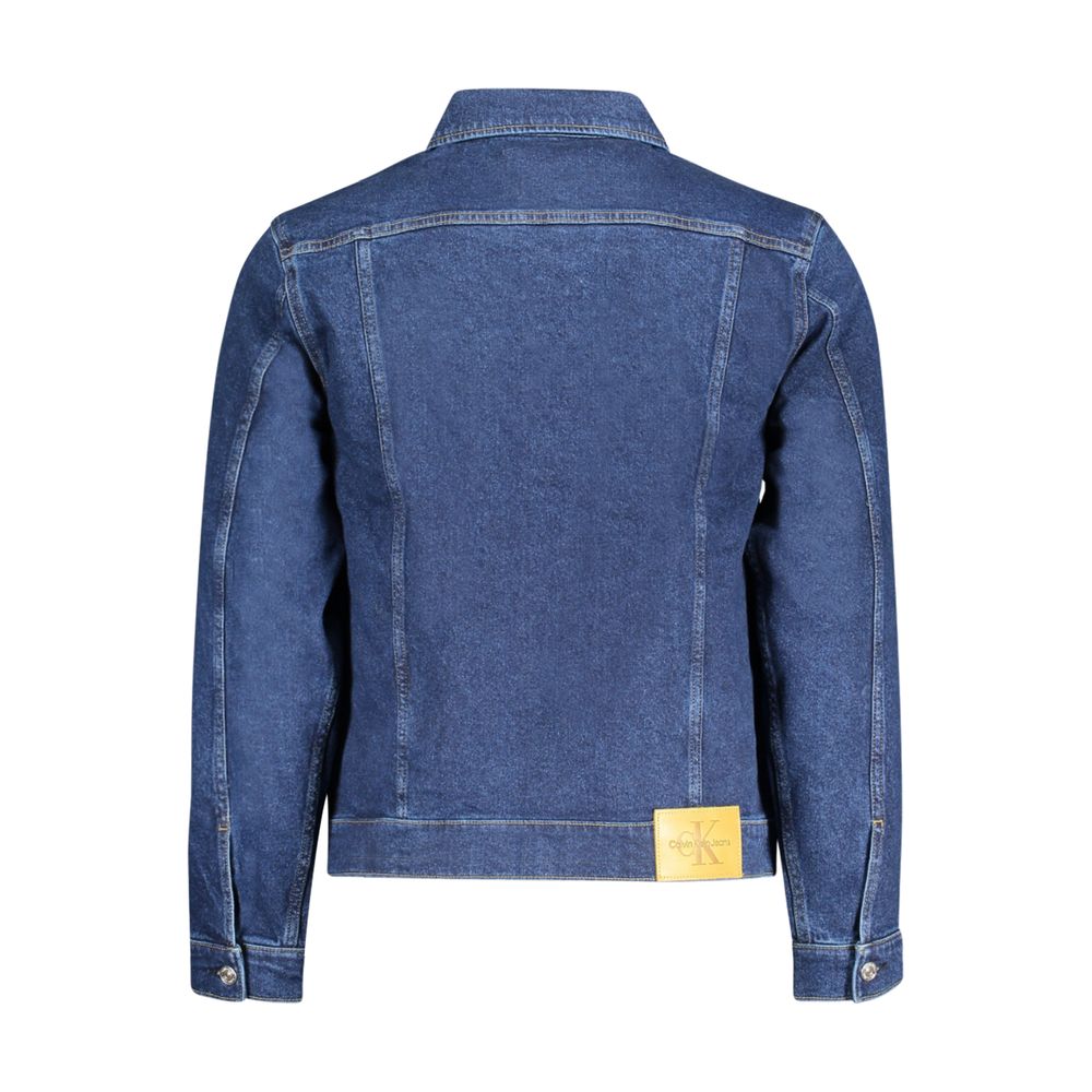 Calvin Klein Blue Cotton Men Jacket