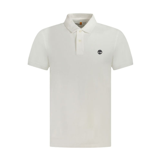 Timberland White Cotton Polo Shirt