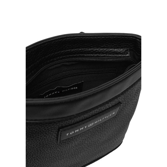 Tommy Hilfiger Black Polyethylene Messenger Bag