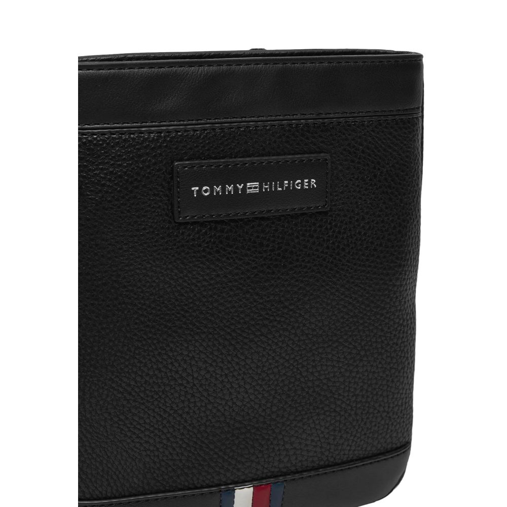 Tommy Hilfiger Black Polyethylene Messenger Bag