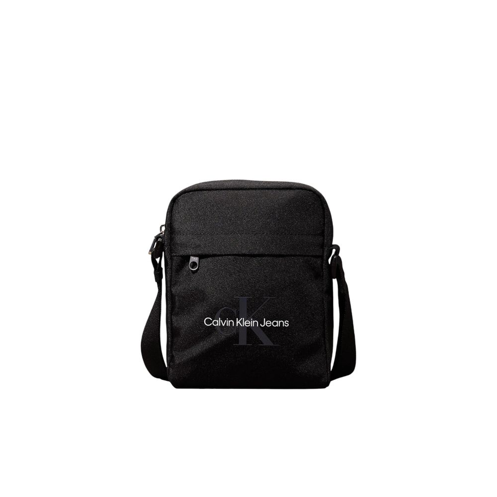 Calvin Klein Black Recycled Polyester Messenger Bag - ACCEXO