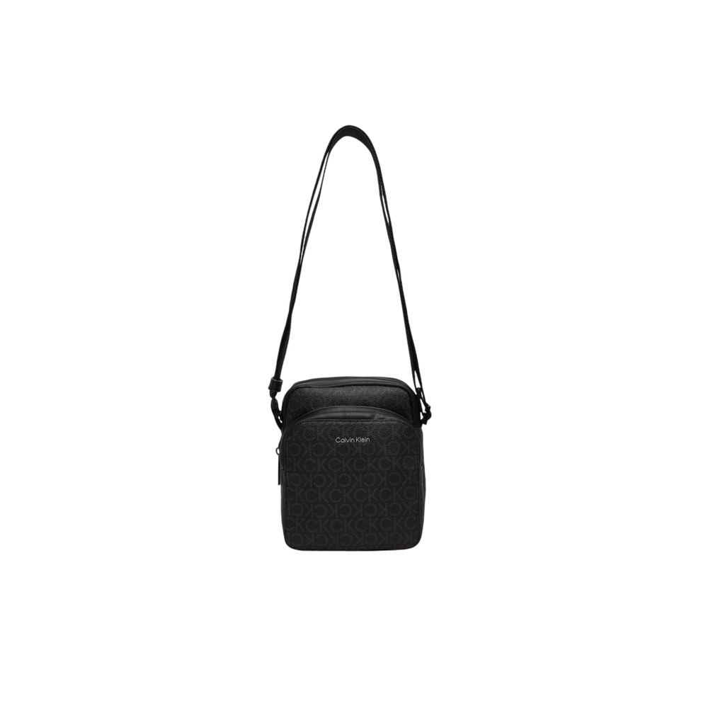 Calvin Klein Black Recycled Polyester Messenger Bag