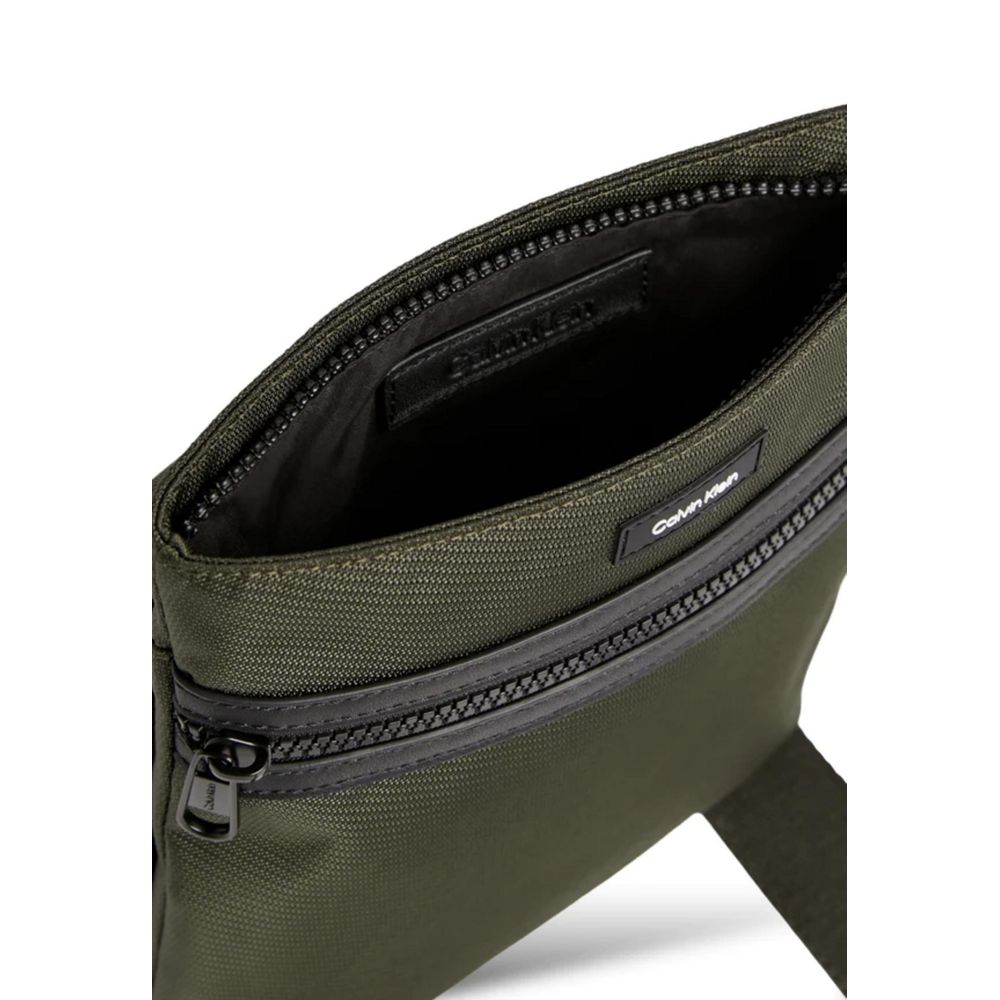 Calvin Klein Green Recycled Polyester Messenger Bag