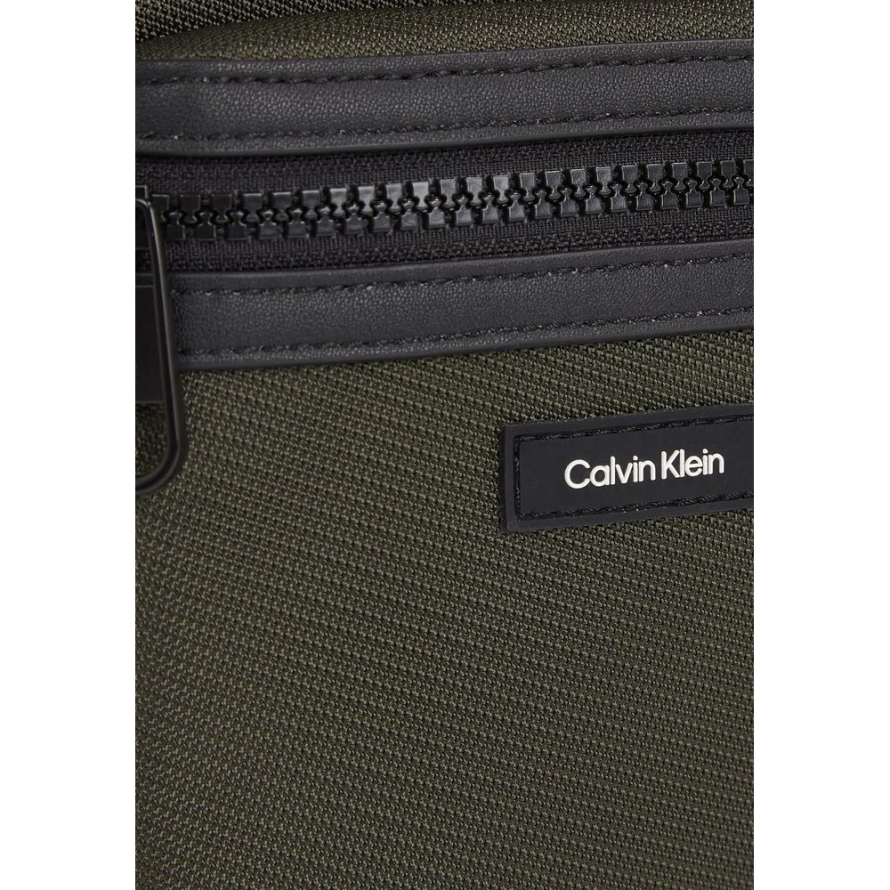 Calvin Klein Green Recycled Polyester Messenger Bag