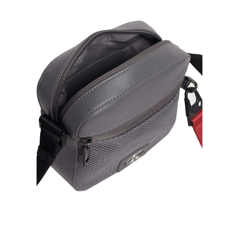 Calvin Klein Gray Recycled Polyester Messenger Bag - ACCEXO