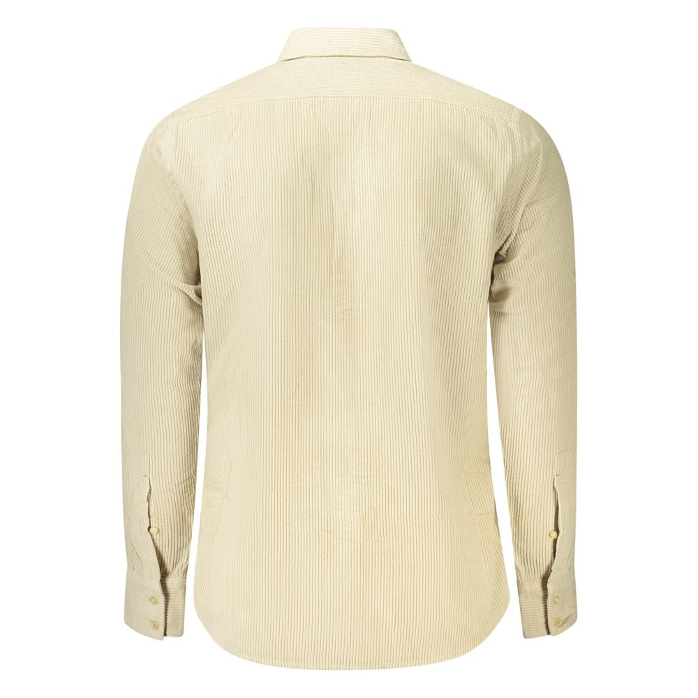 Hugo Boss Beige Cotton Men Shirt