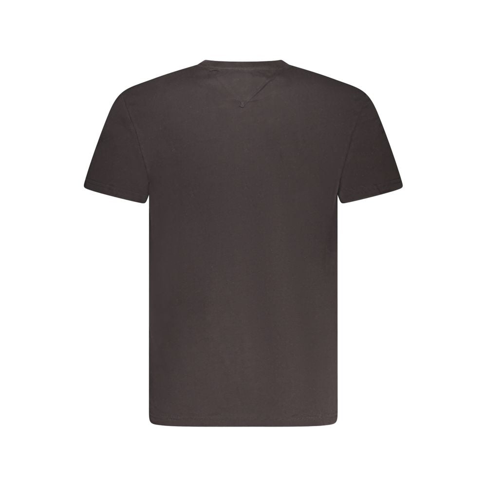 Tommy Hilfiger Black Cotton Men T-Shirt