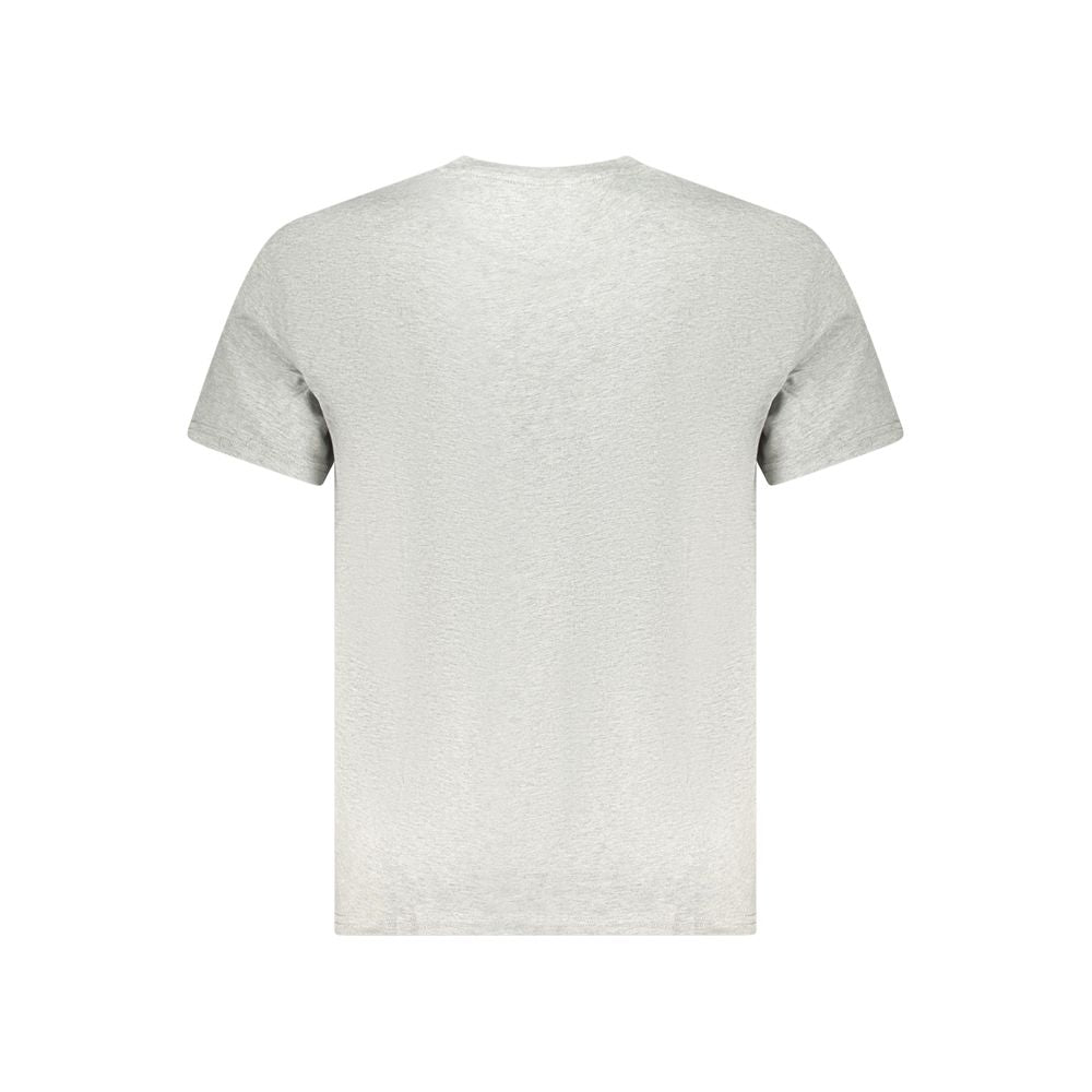 Tommy Hilfiger Gray Cotton Men T-Shirt