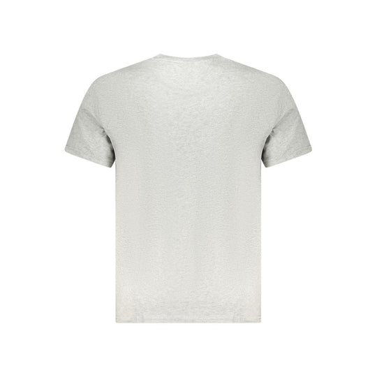 Tommy Hilfiger Gray Cotton Men T-Shirt