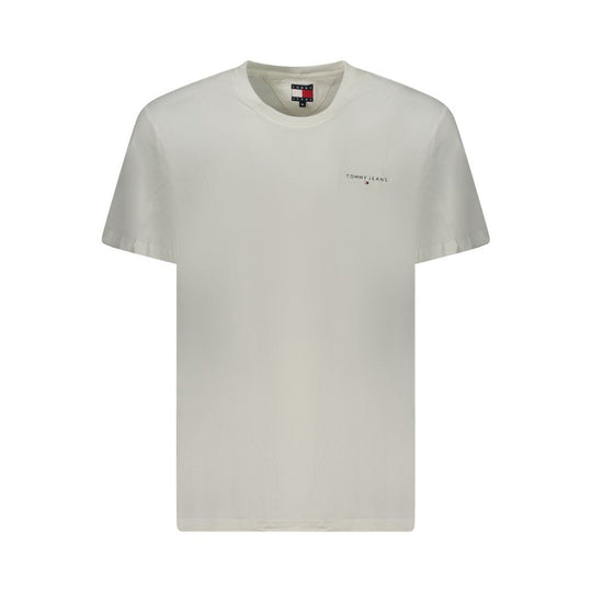 Tommy Hilfiger White Cotton Men T-Shirt