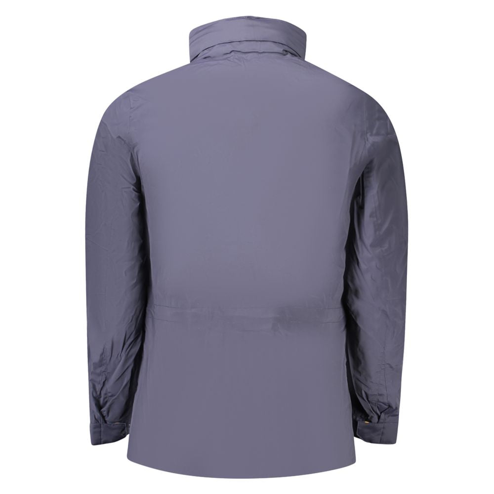 K-WAY Blue Nylon Men Jacket