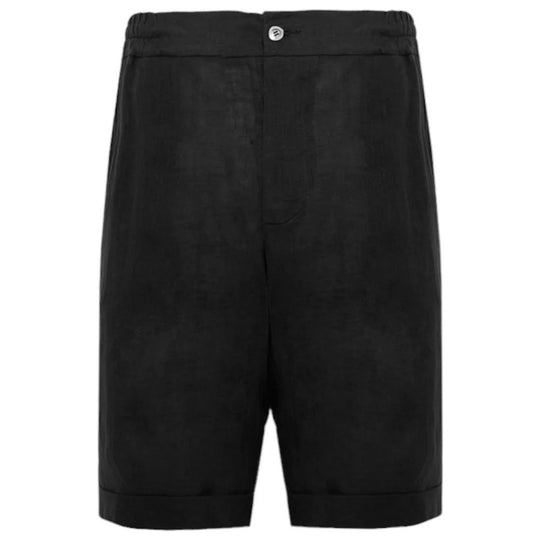 Alpha Studio Black Linen Short