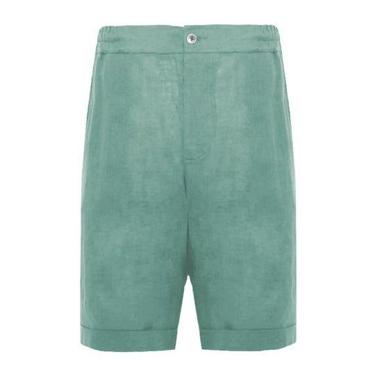 Alpha Studio Green Linen Short