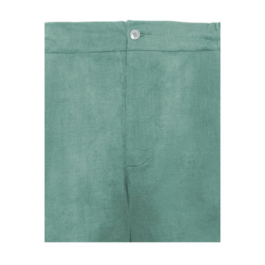 Alpha Studio Green Linen Short