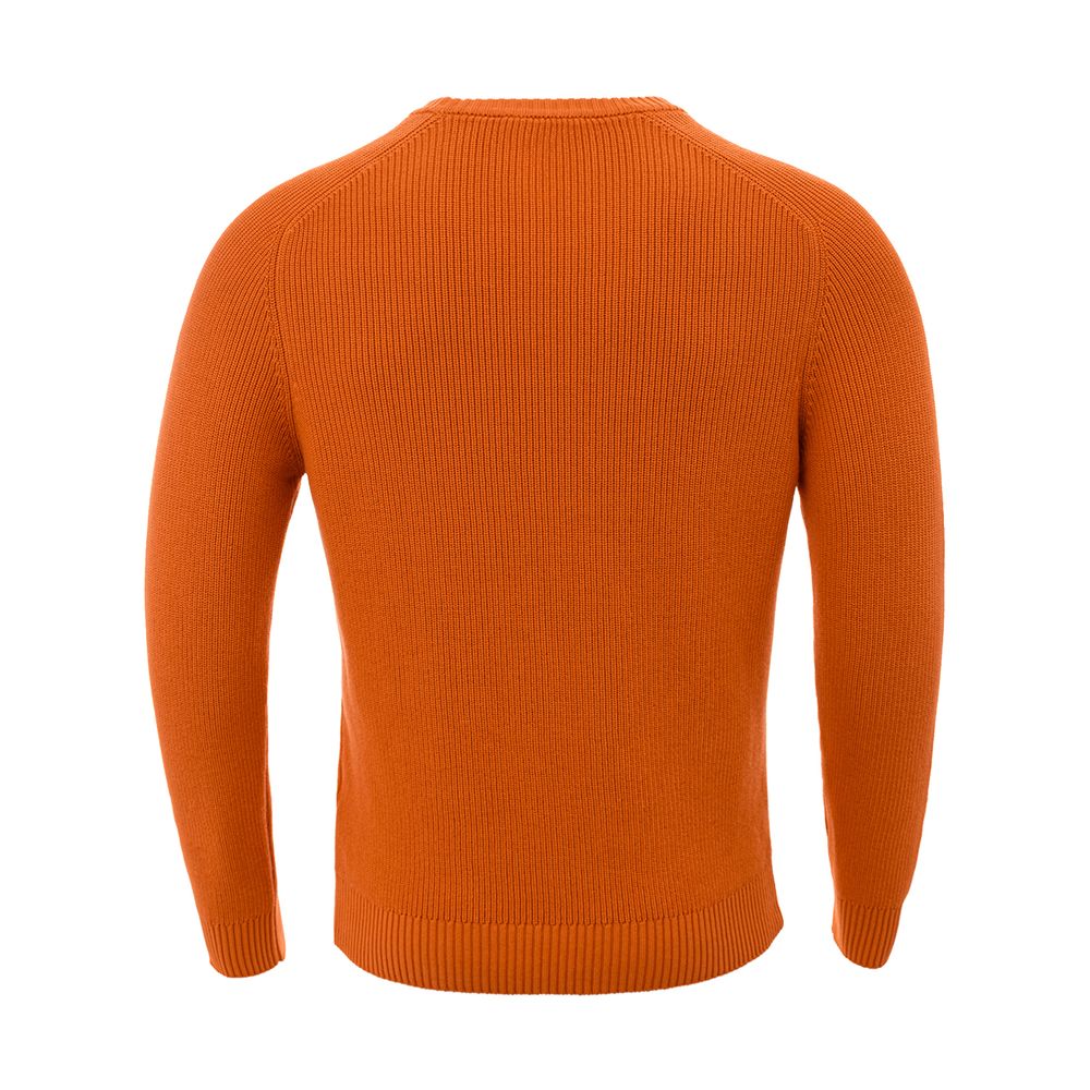 Gran Sasso Italian Cotton Chic Orange Sweater