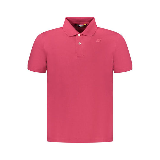 K-WAY Pink Cotton Men Polo Shirt