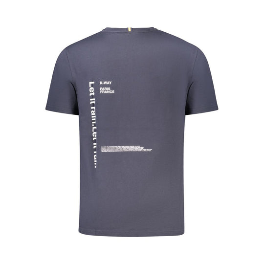 K-WAY Blue Cotton Men T-Shirt