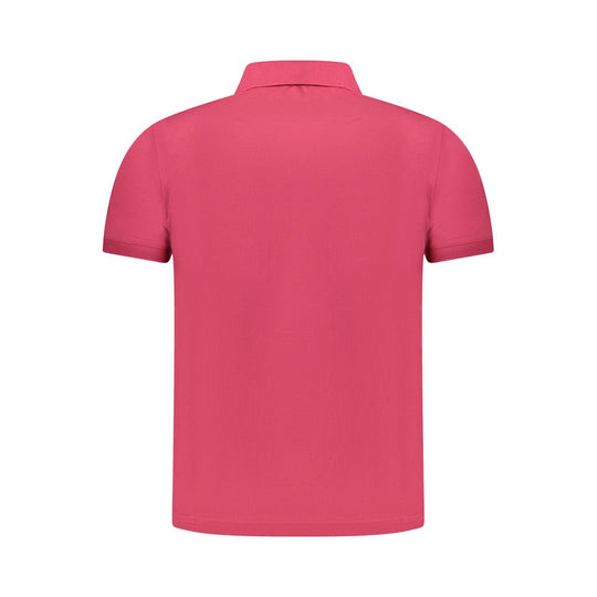 K-WAY Pink Cotton Men Polo Shirt