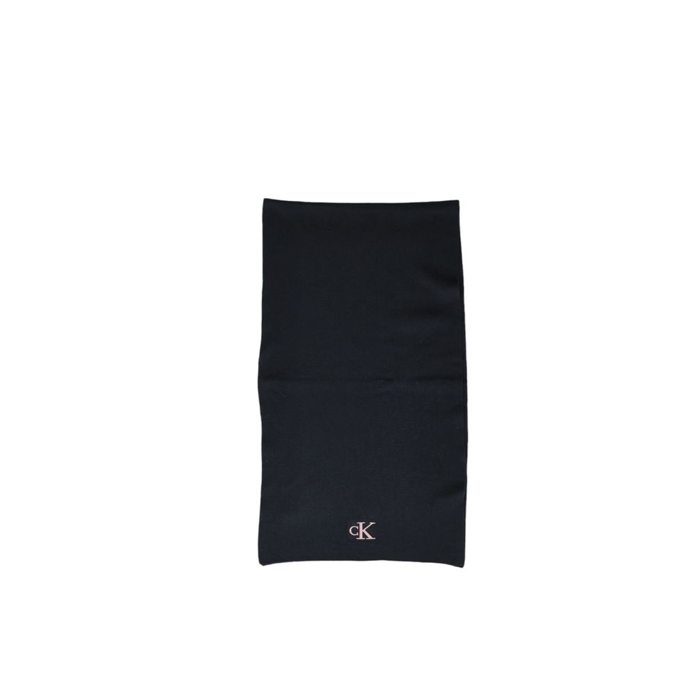 Calvin Klein Black Recycled Polyester Scarf - ACCEXO
