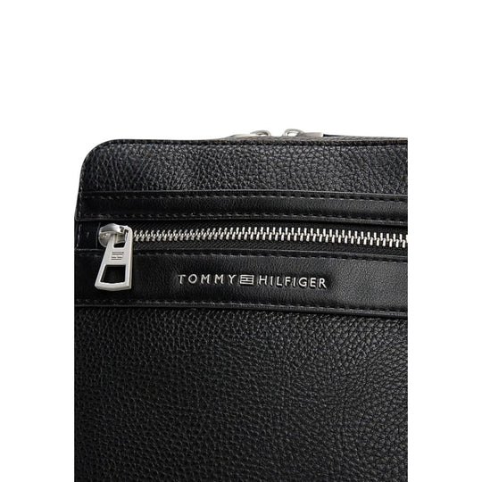 Tommy Hilfiger Black Polyethylene Messenger Bag