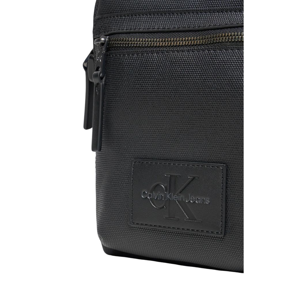 Calvin Klein Black Polyethylene Messenger Bag