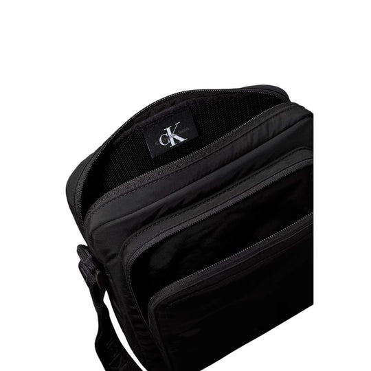 Calvin Klein Black Recycled Polyester Messenger Bag