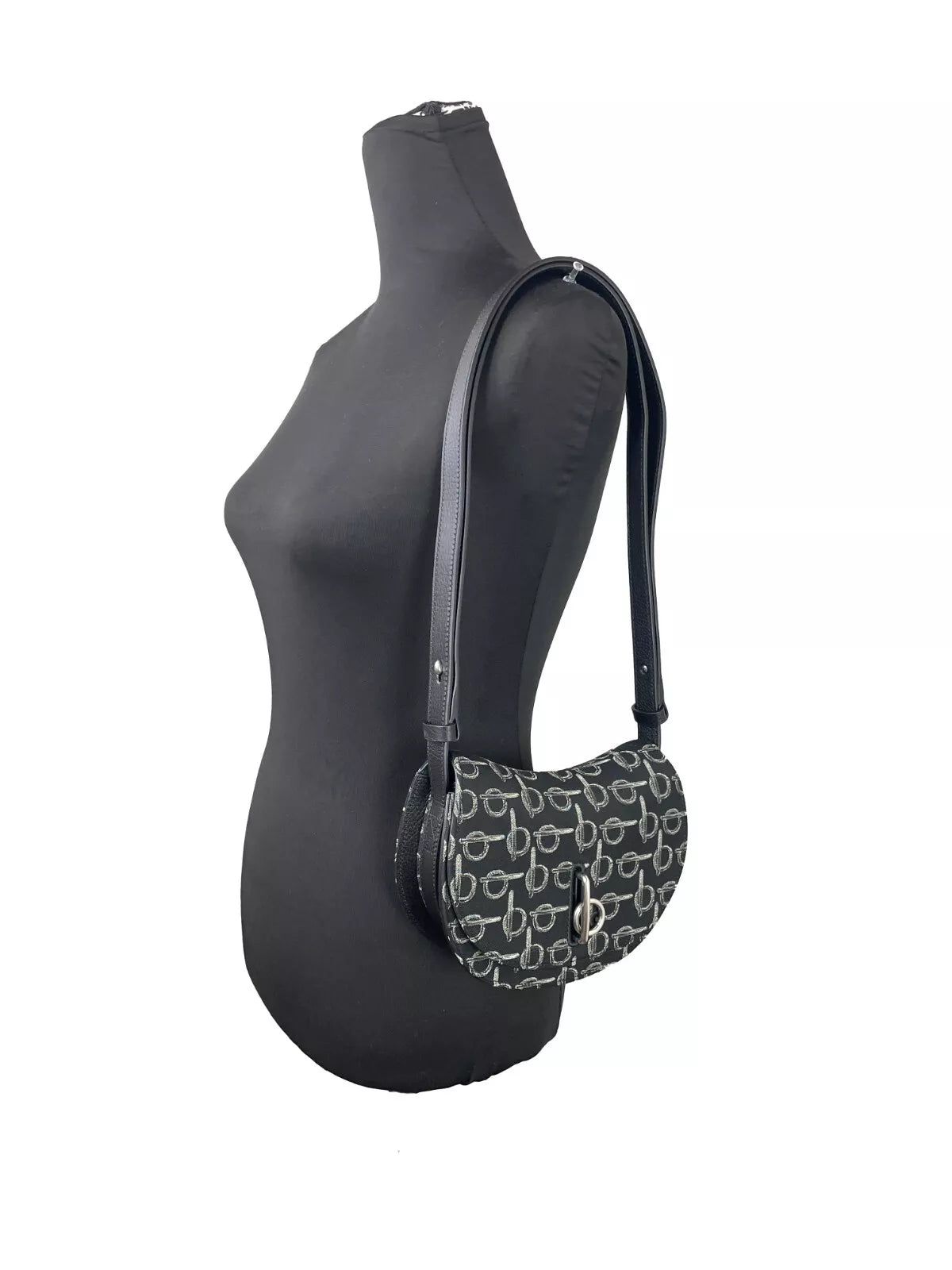 Burberry Mini Rocking Horse Crossbody Bag Purse Black - ACCEXO
