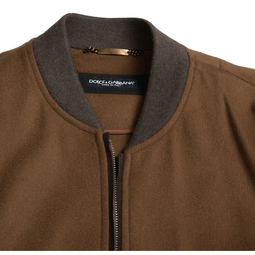 Dolce & Gabbana Brown Cashmere Jacket - ACCEXO