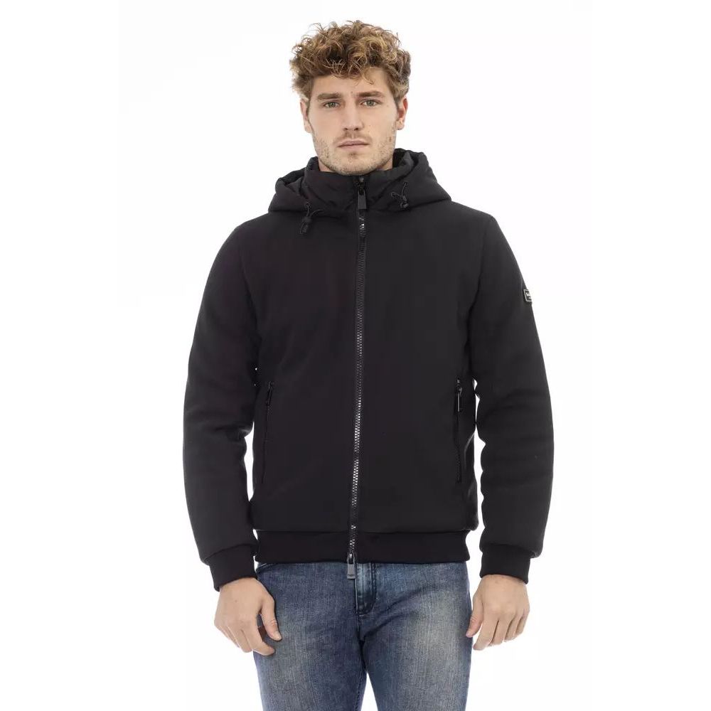 Baldinini Trend Black Polyester Jacket - ACCEXO