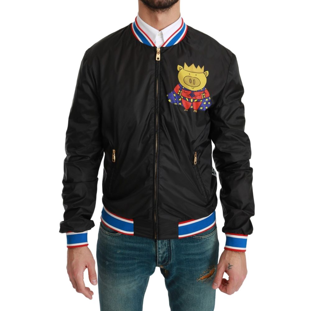 Dolce & Gabbana Black Material Jacket - ACCEXO