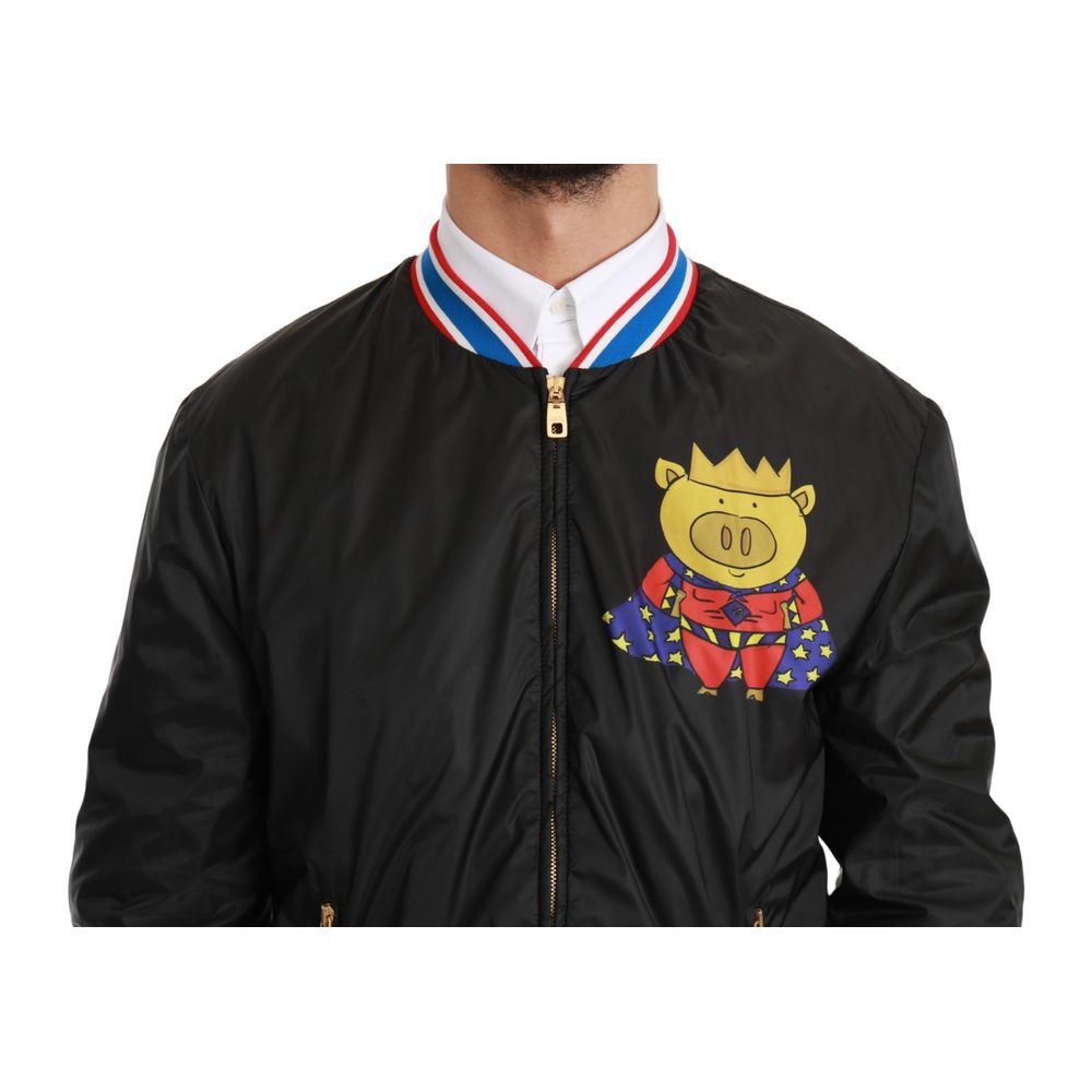 Dolce & Gabbana Black Material Jacket - ACCEXO