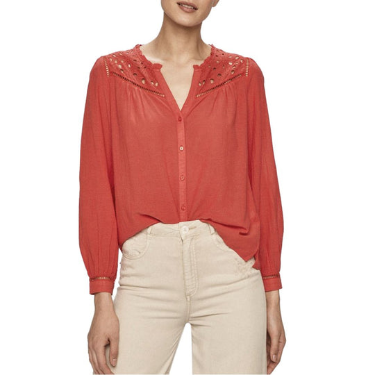 Pepe Jeans Red Cotton Shirt