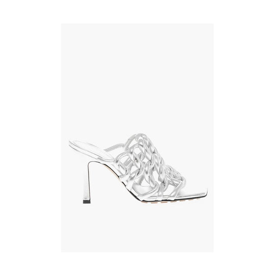 Bottega Veneta Silver Leather Sandal