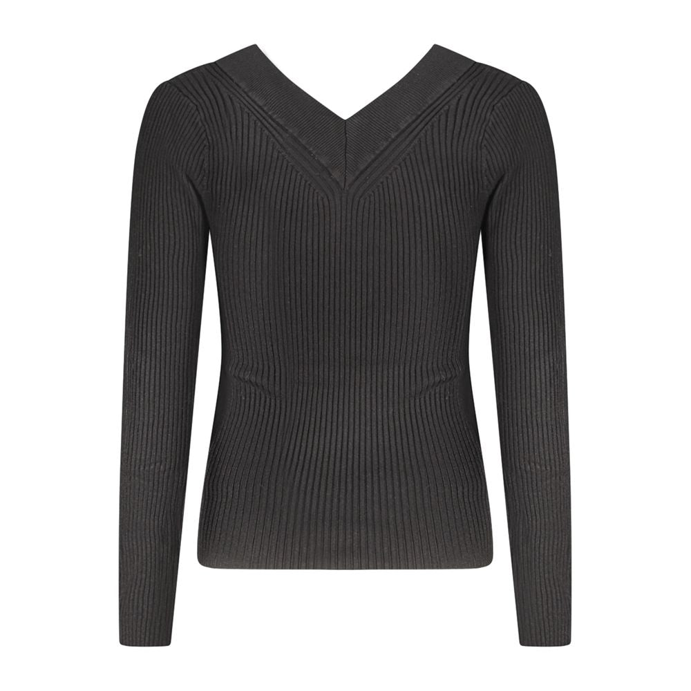 Guess Jeans Black Viscose Women Sweater