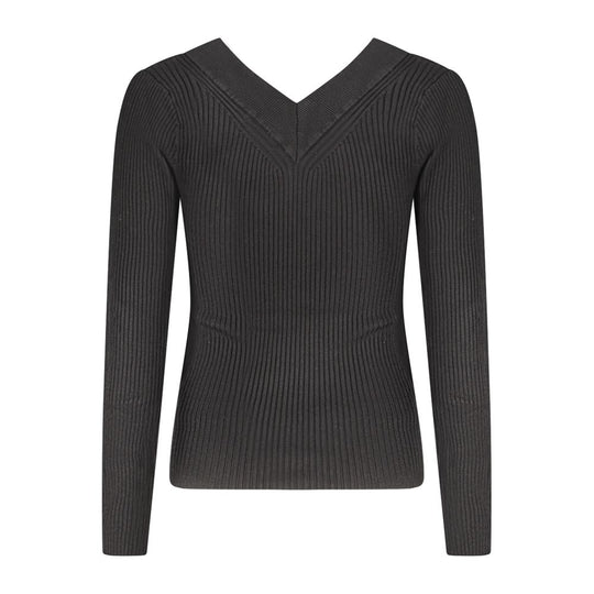 Guess Jeans Black Viscose Women Sweater