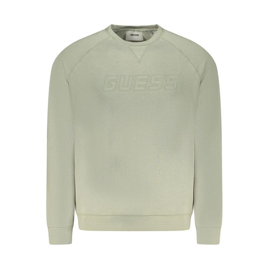 Guess Jeans Green Cotton Men Sweater