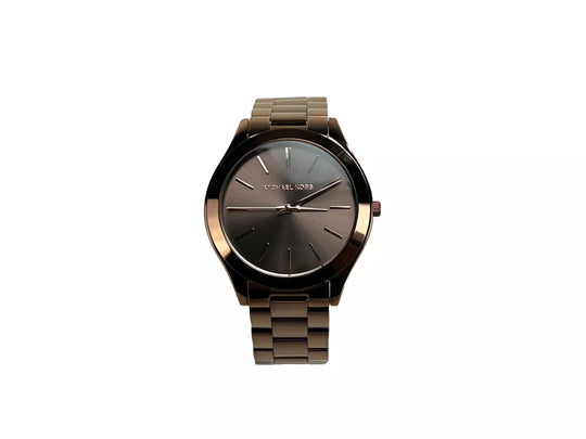 Michael Kors Slim Runway Brown Stainless Steel Watch MK3418