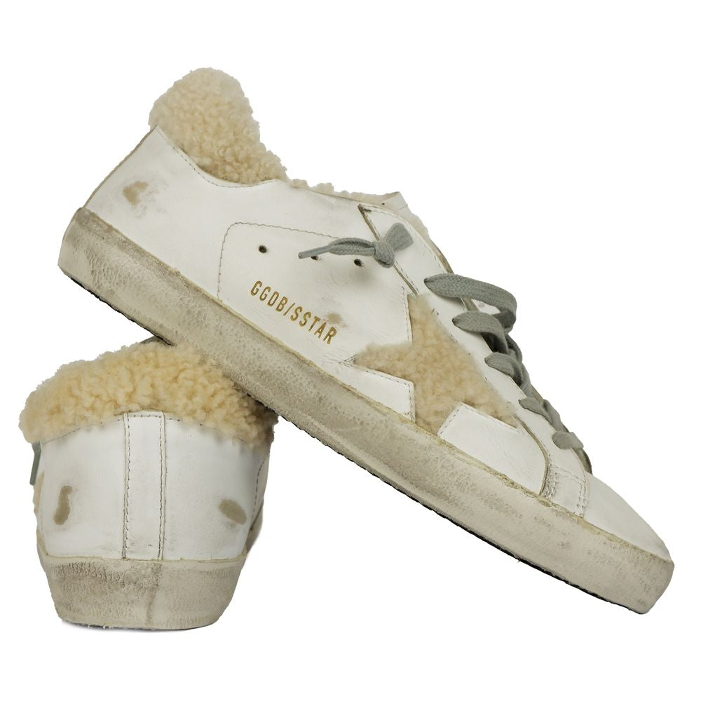 Golden Goose White Leather Di Calfskin Sneaker