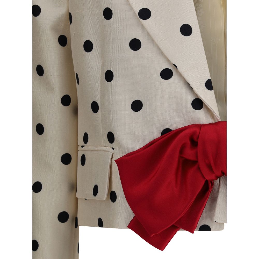 Valentino Polka dot shantung Blazer