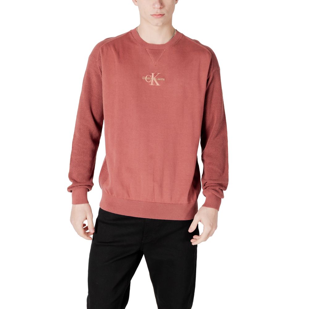 Calvin Klein Jeans Red Cotton Sweater - ACCEXO