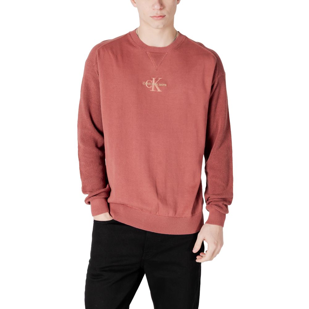 Calvin Klein Jeans Red Cotton Sweater - ACCEXO