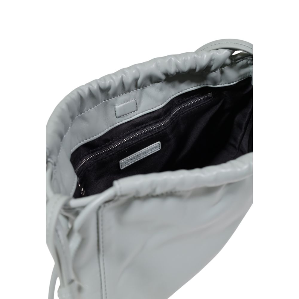 Calvin Klein Jeans Gray Recycled Polyester Handbag - ACCEXO