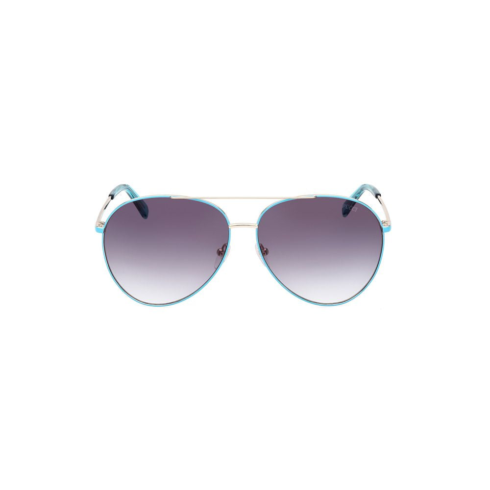 Emilio Pucci Brown Metal Sunglasses